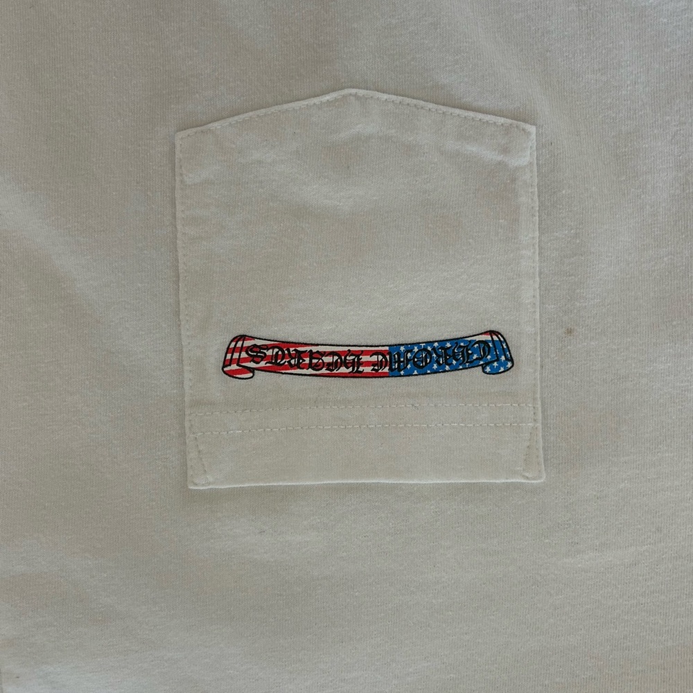 Chrome Hearts White Tee with Black Logo